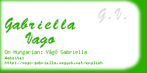 gabriella vago business card